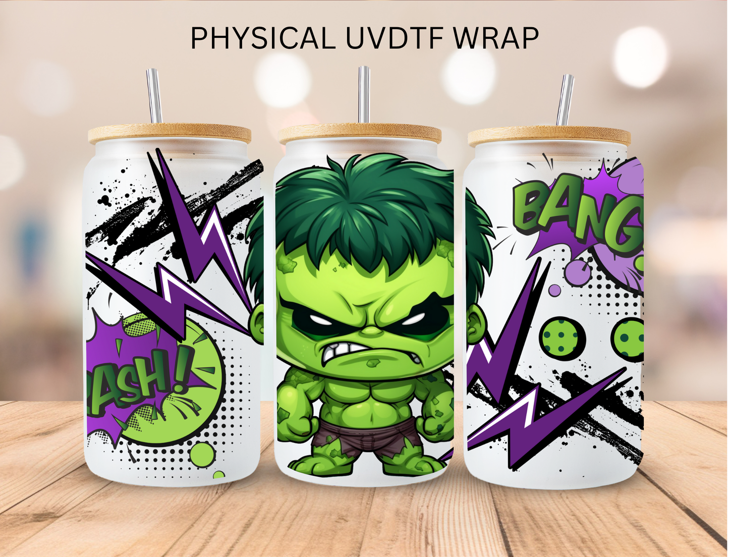 Smash Guy - 16 oz / 20 oz Libby UV DTF Wrap