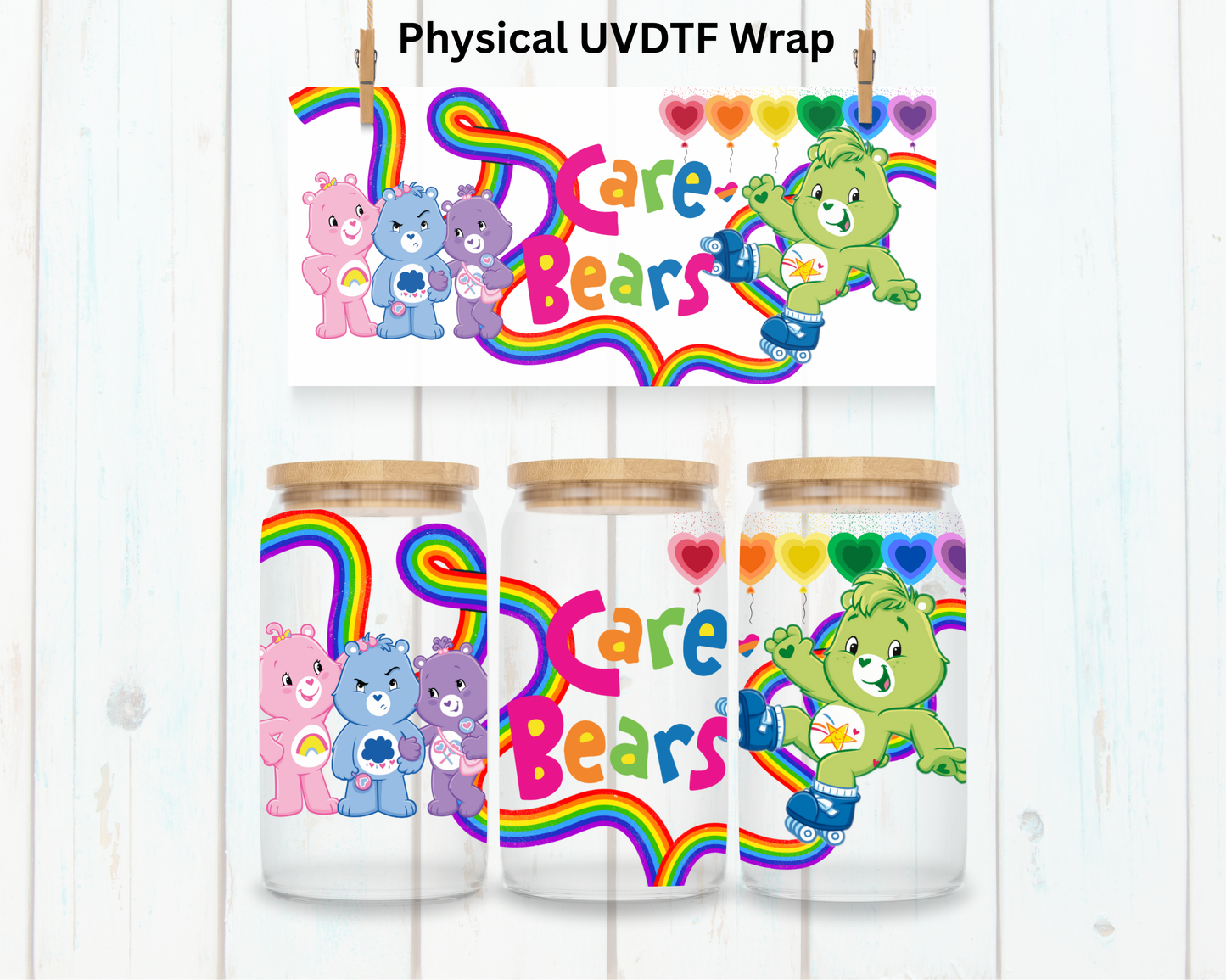 Colorful Bears - 16 oz / 20 oz Libby UV DTF