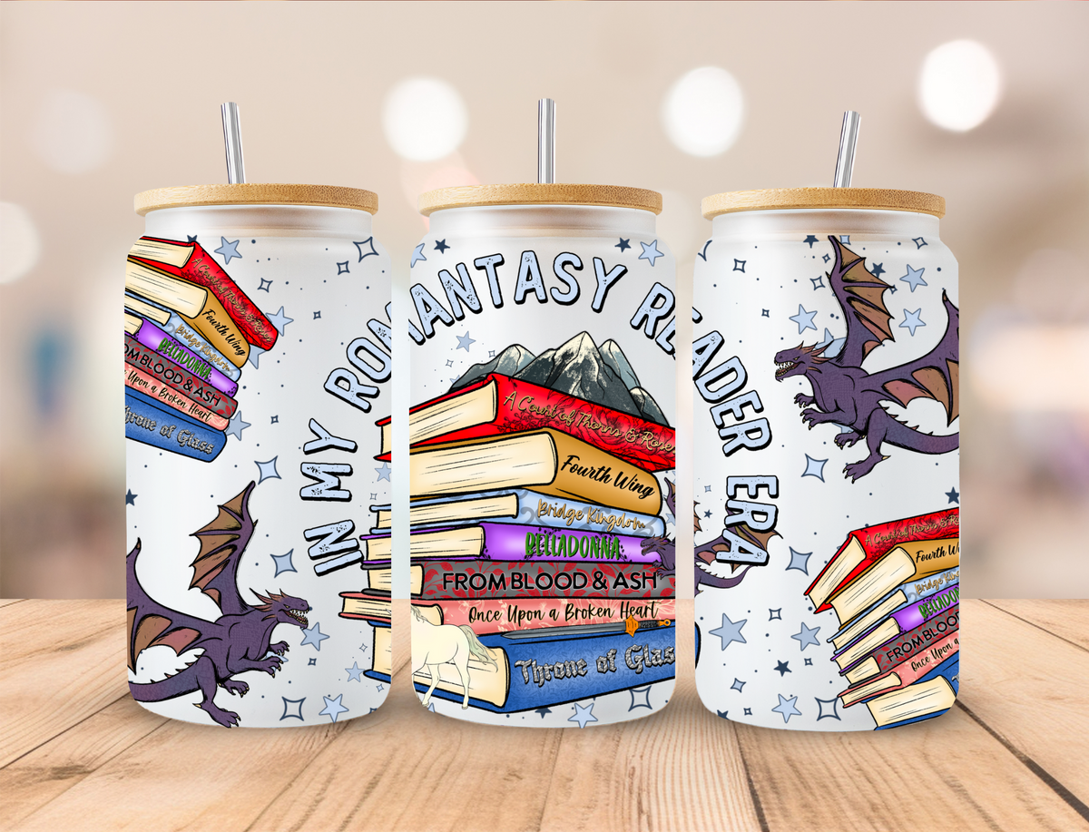 In My Romantasy Reader Era Book Lover - Libby UV DTF Wrap EXCLUSIVE DESIGNED