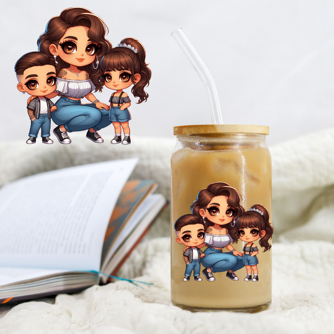 Copy of Mothers Day Mom Of Two - UV DTF Libby Decal