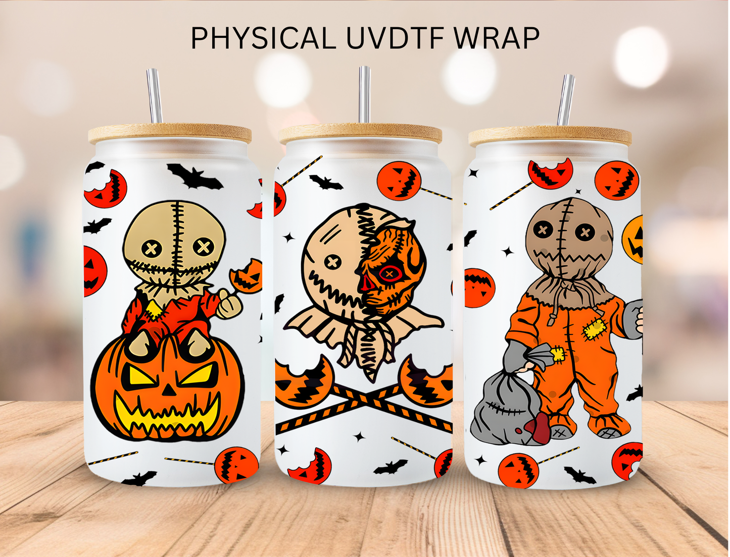 Halloween Sam - 16 oz / 20 oz Libby UV DTF Wrap