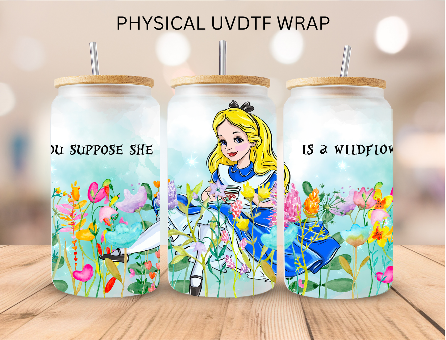 Watercolor Wonderland in Flowers - 16 oz / 20 oz Libby UV DTF