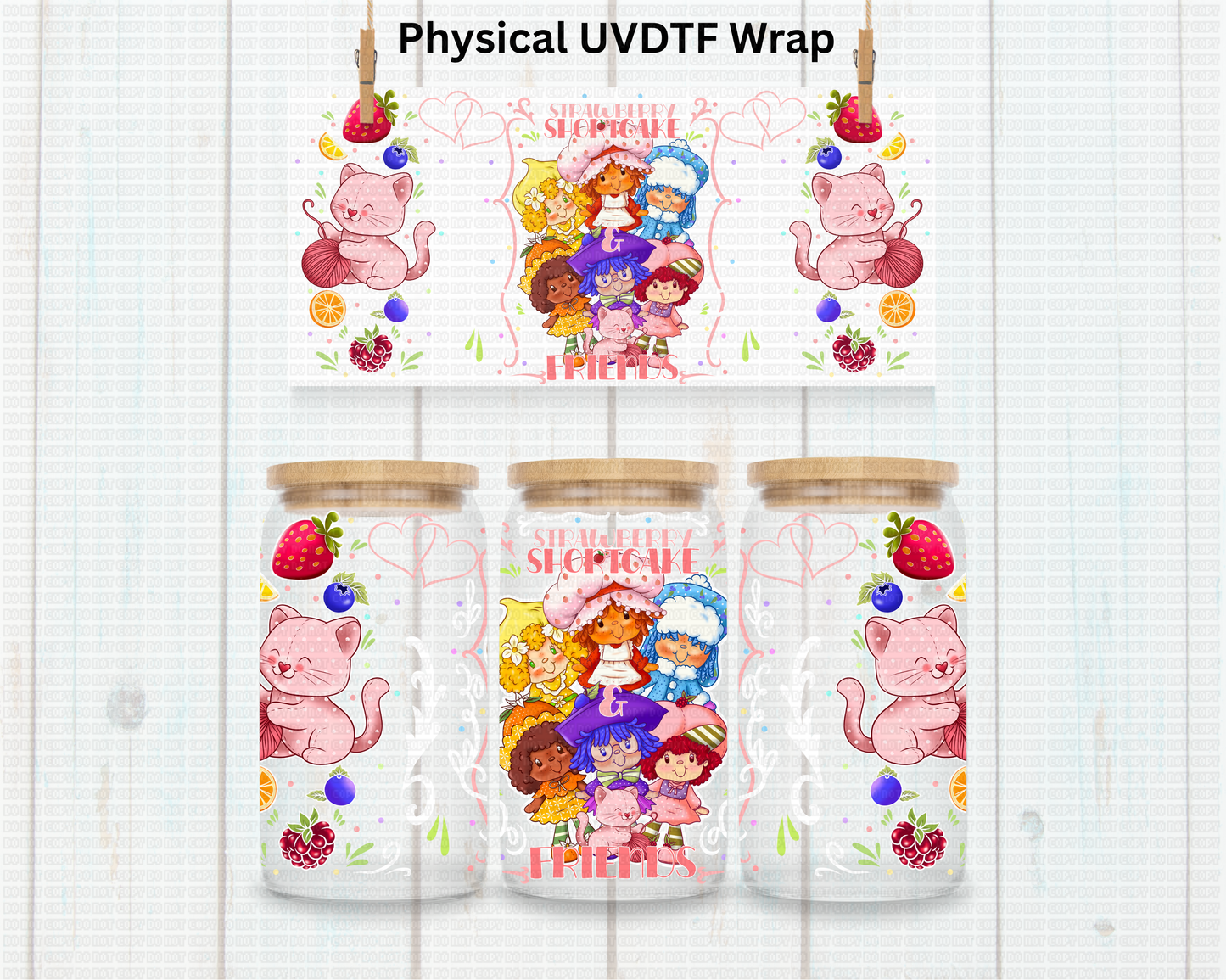 Strawberry Exclusive - 16 oz / 20 oz Libby UV DTF