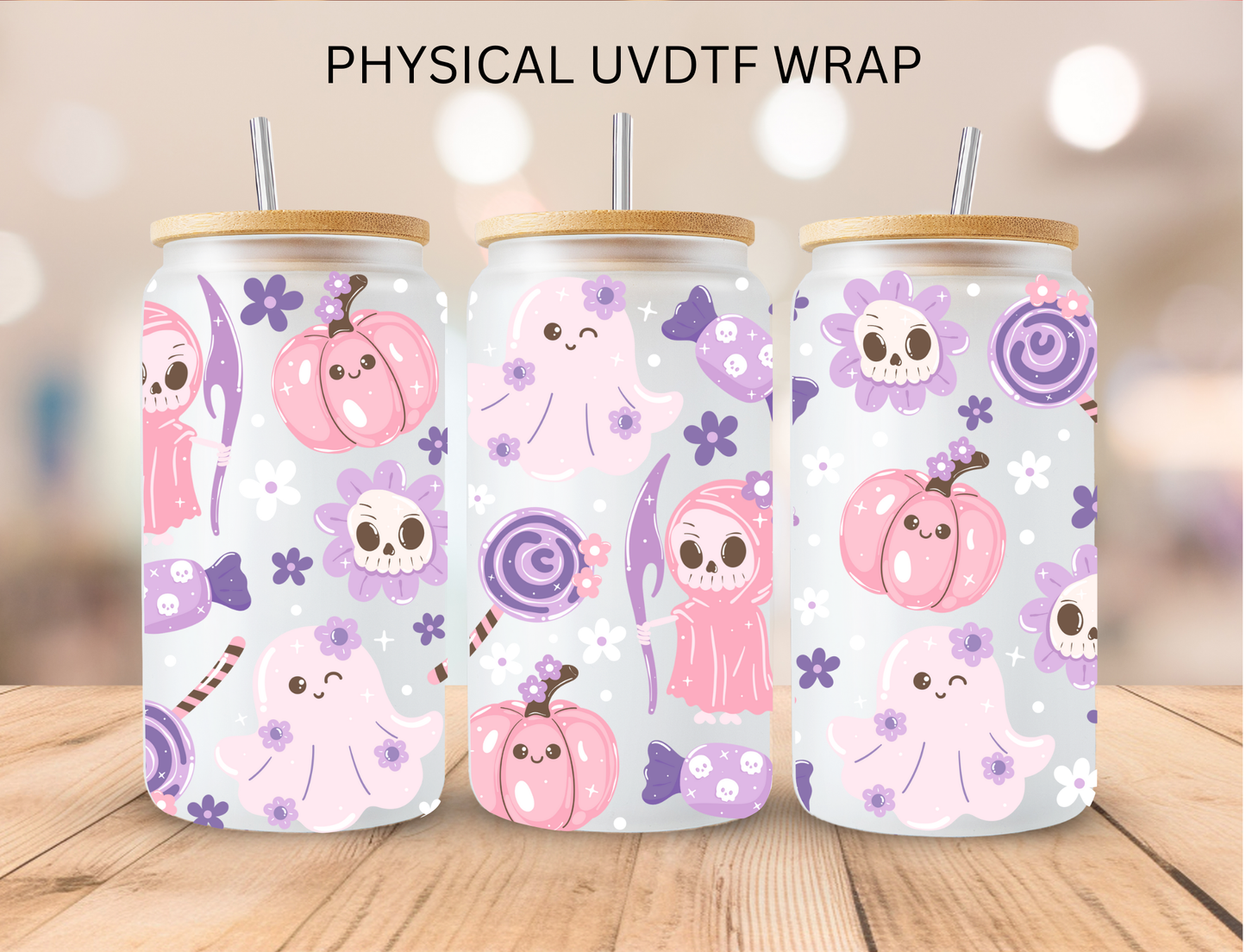 Halloween Pastel - 16 oz / 20 oz Libby UV DTF Wrap