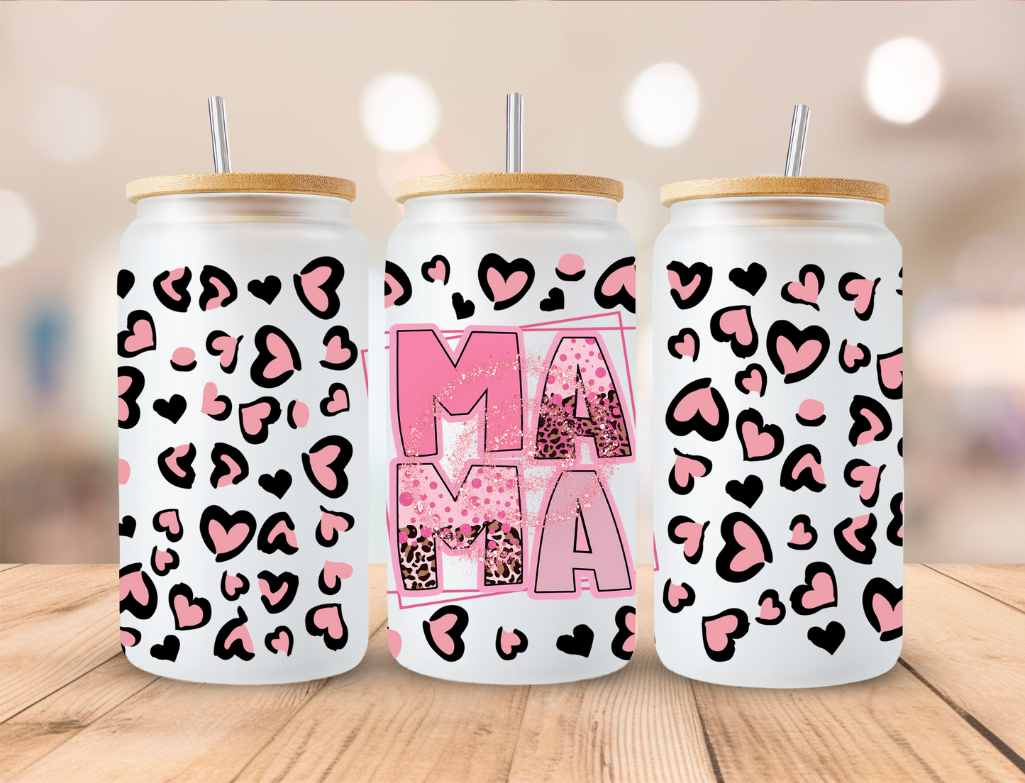 Valentine's MAMA - 16 oz / 20 oz Libby UV DTF Wrap