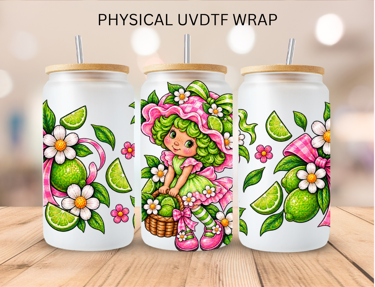 Lime Girl - 16 oz / 20 oz Libby UV DTF Wrap