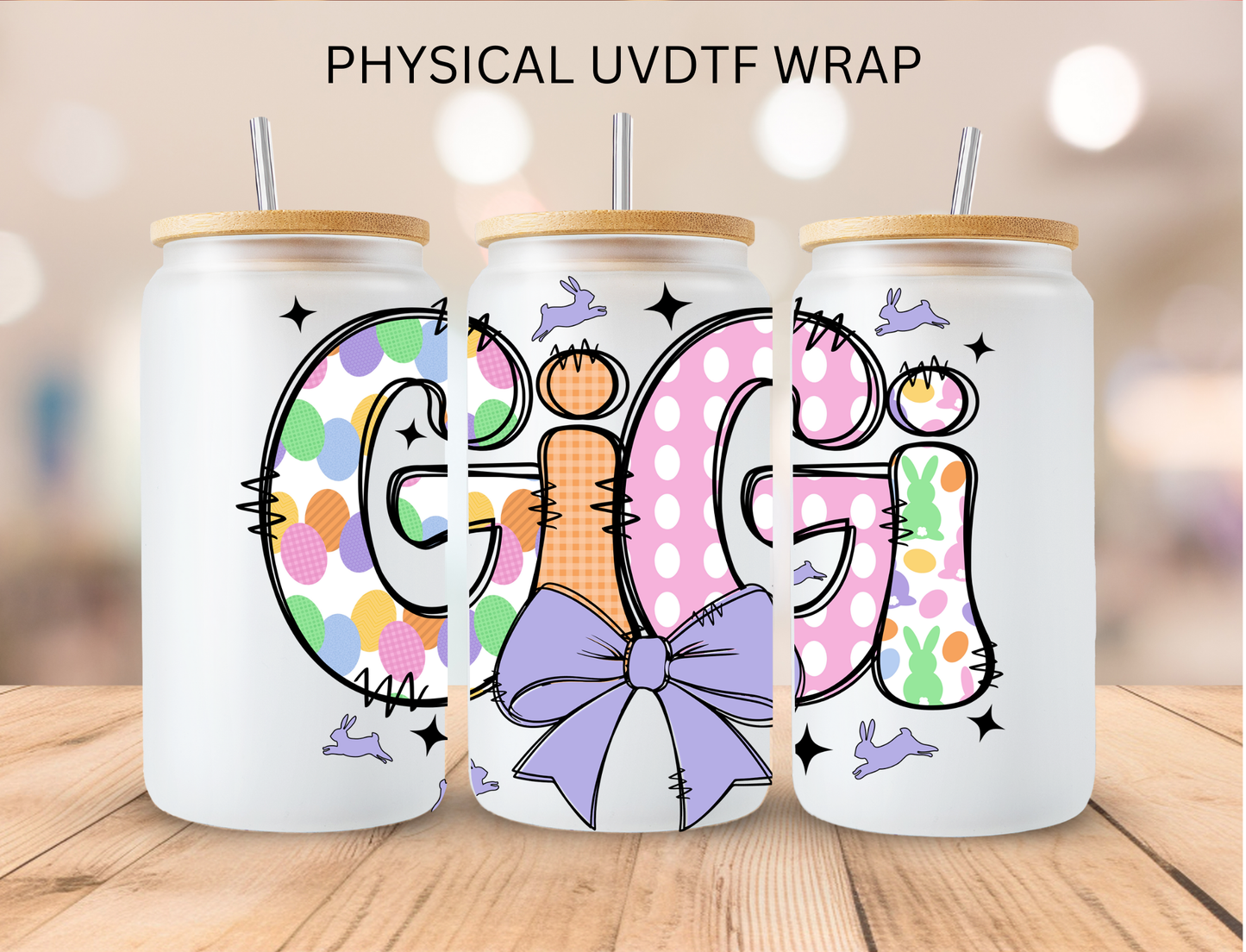 Easter Gigi - 16 oz / 20 oz Libby UV DTF