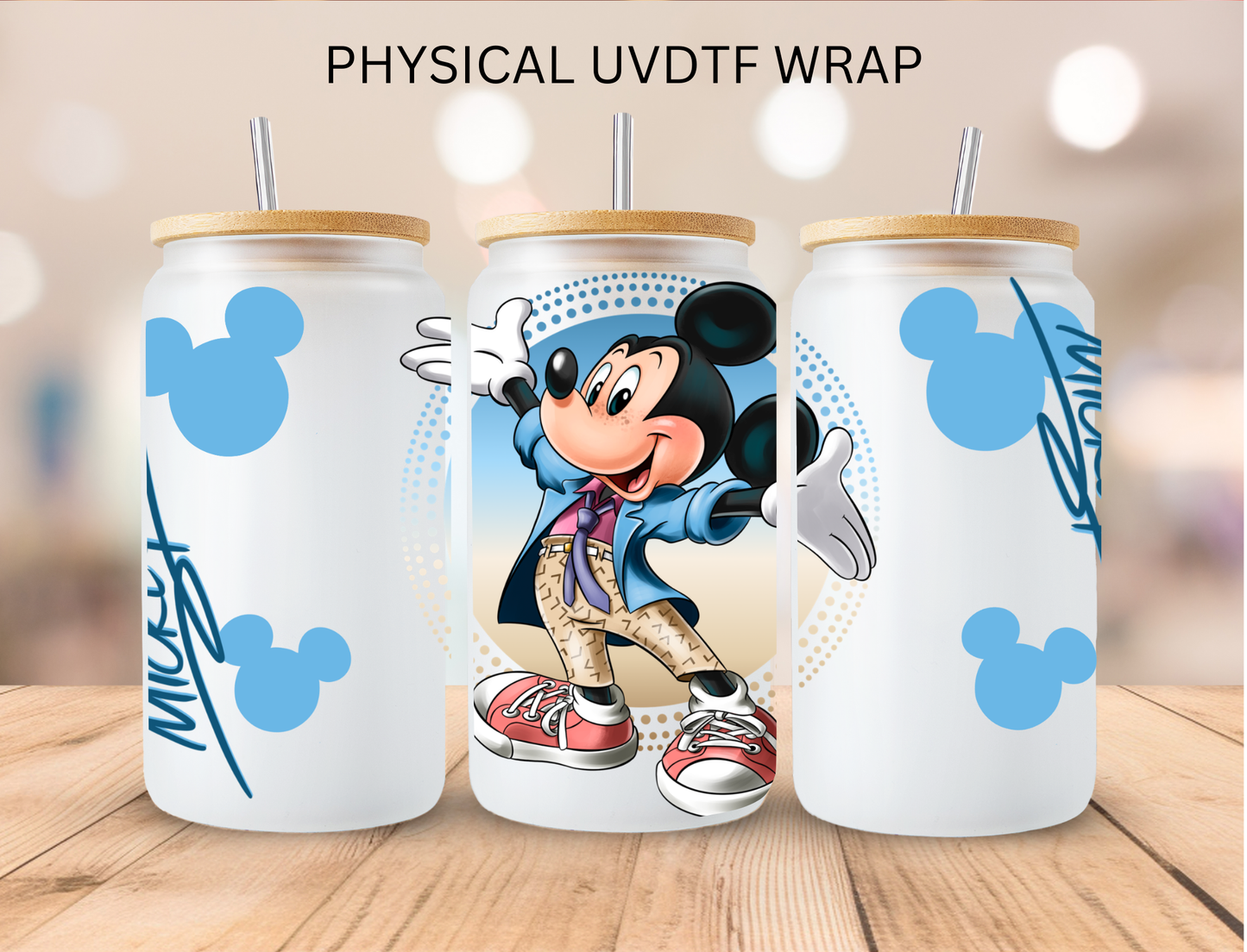Blue Boy Mouse - 16 oz / 20 oz Libby UV DTF
