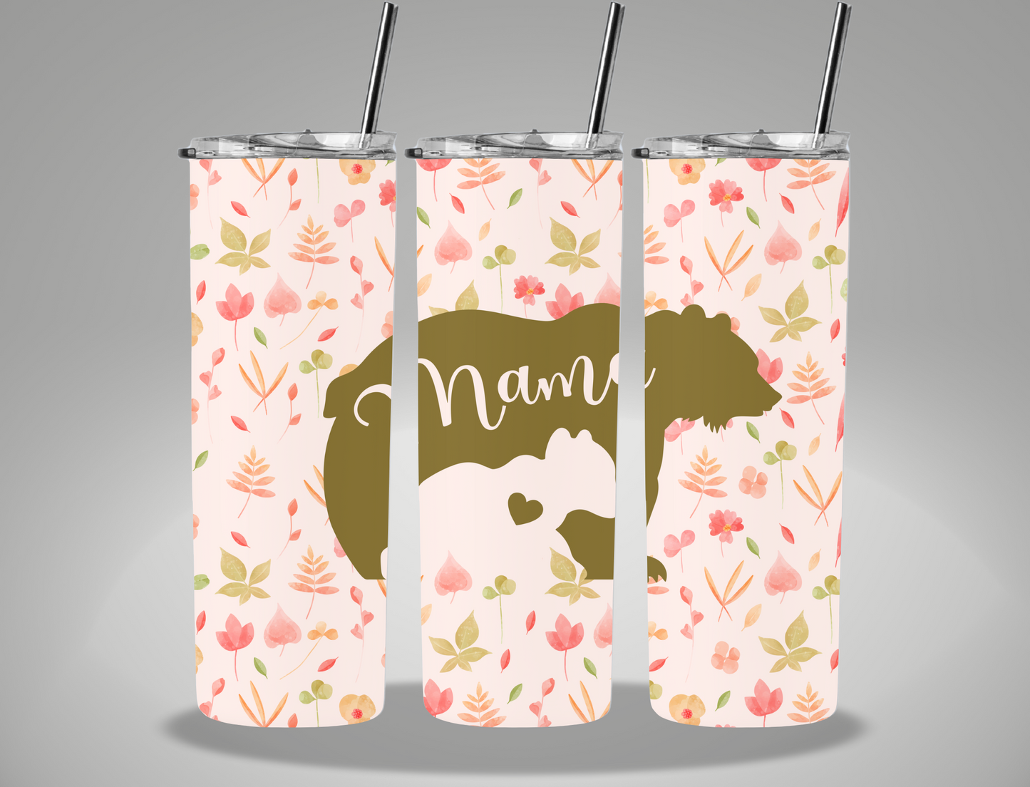 Mother's Day Mama Bear - 20oz Skinny Tumbler Wrap