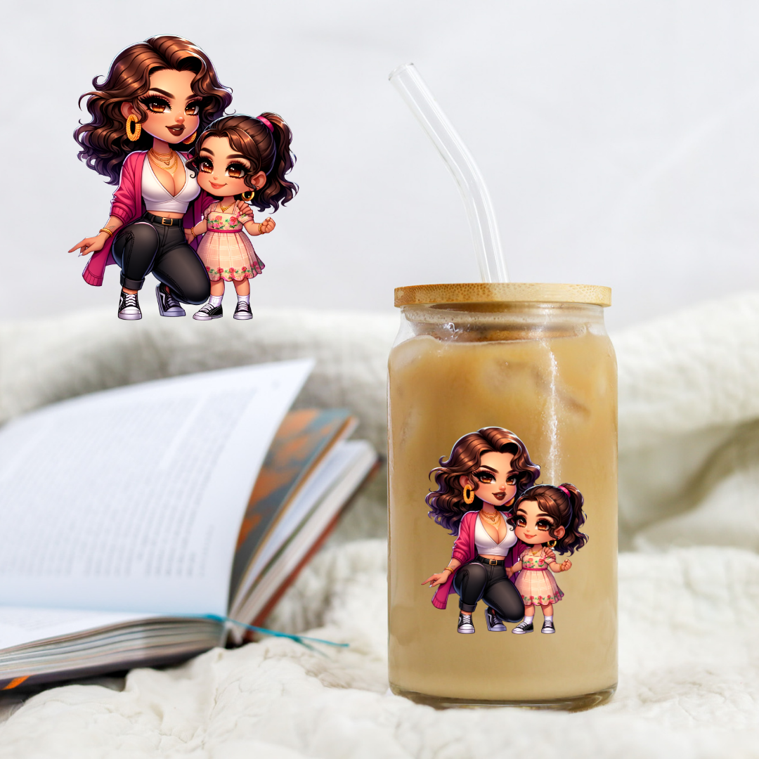 Mothers Day Mom And Daughter - UV DTF Libby Decal