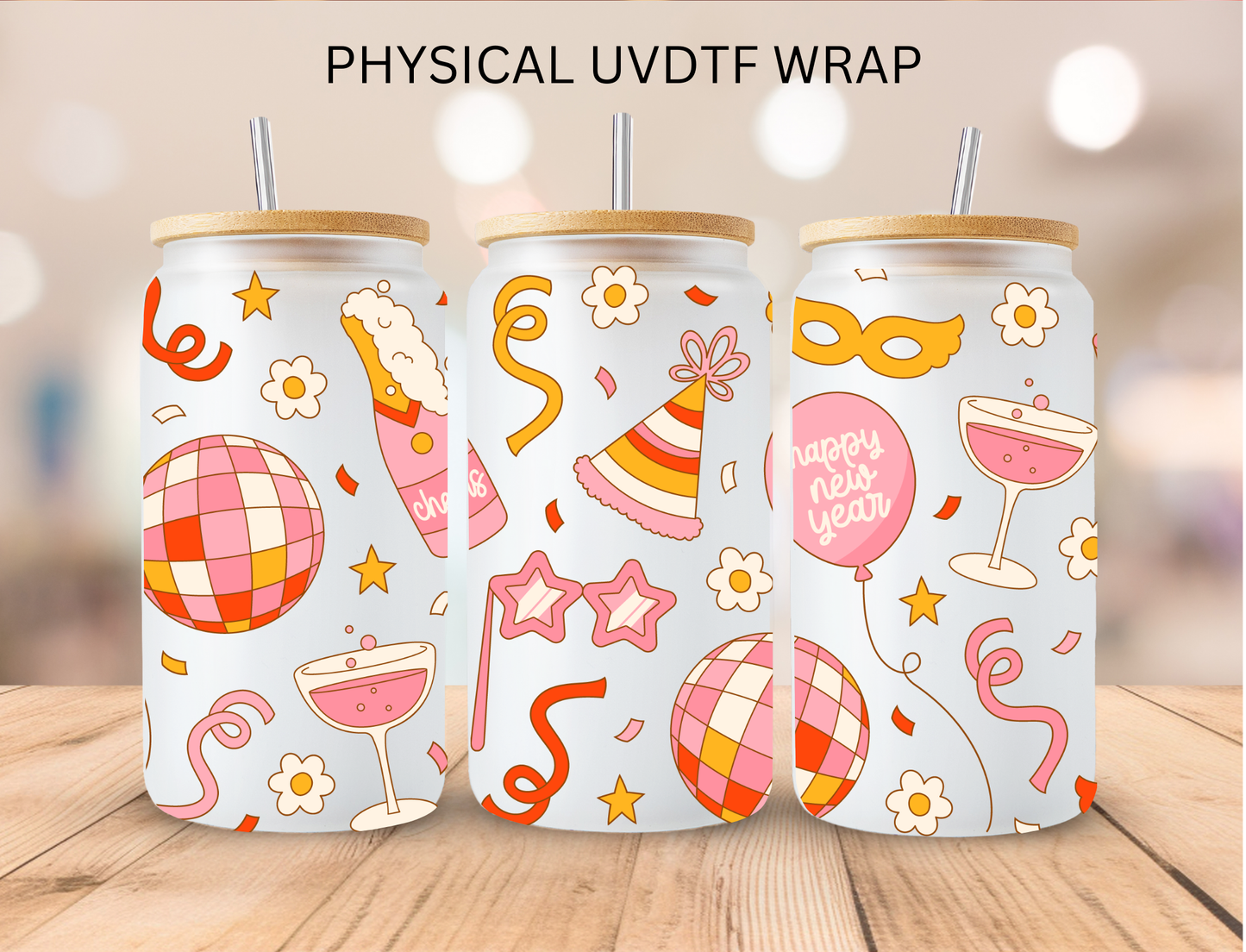 Disco Party Mashup - 16 oz / 20 oz Libby UV DTF