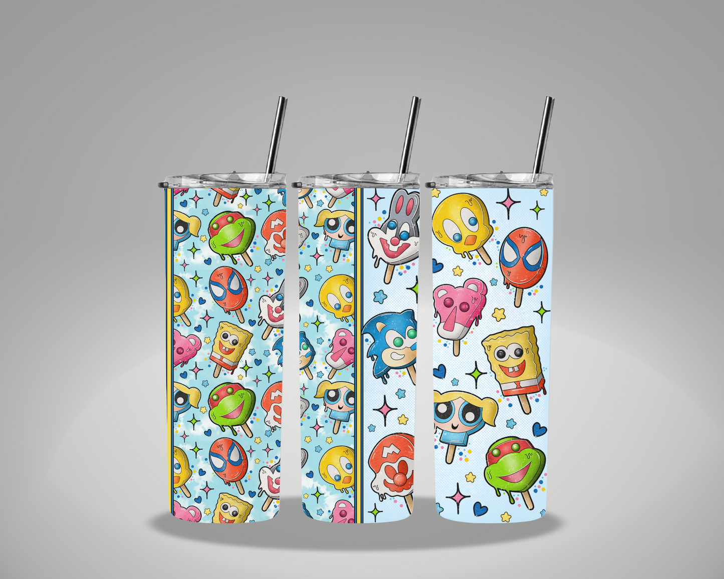 90's Ice Cream - 20oz Skinny Tumbler Wrap GRAVITIES EXCLUSIVE