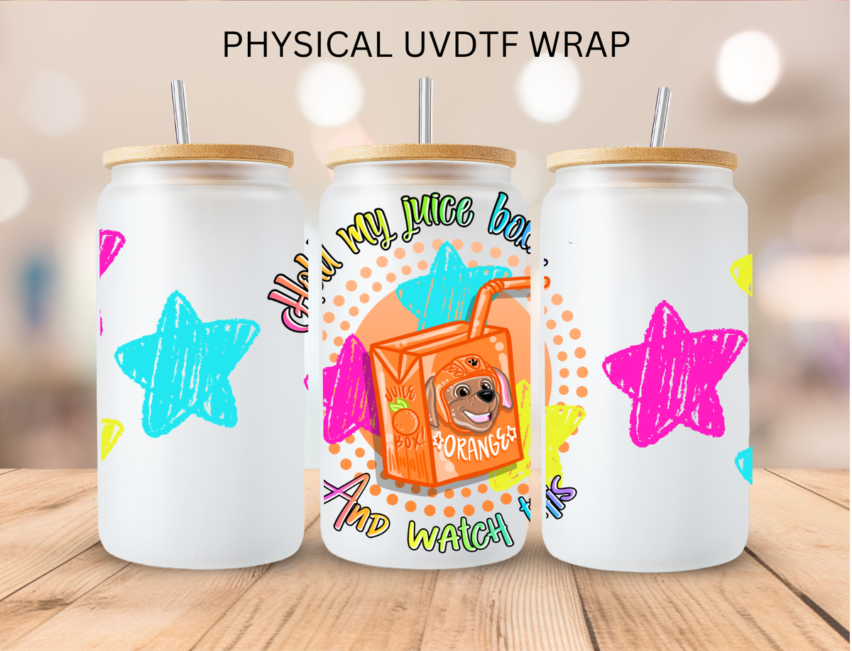 Orange Dog Hero juice - 16 oz / 20 oz Libby UV DTF
