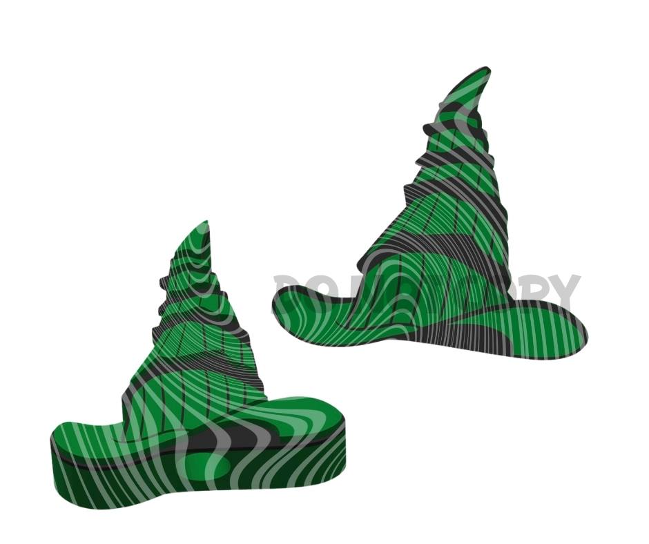 Wicked Witch Hat - 3D Printed Straw Topper