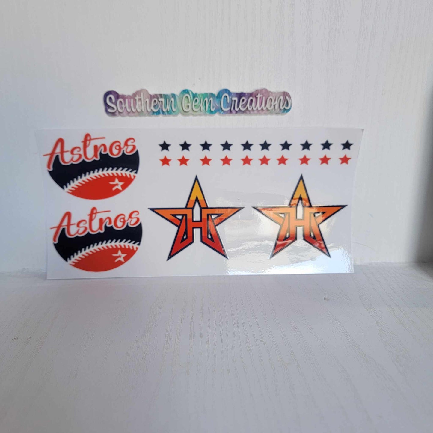 Astros Football Team - 16 oz Libby UV DTF RTS