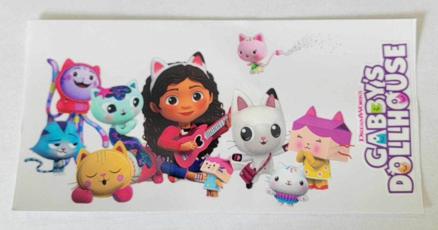 Dollhouse Girl - 16 oz Libby UV DTF Wrap RTS