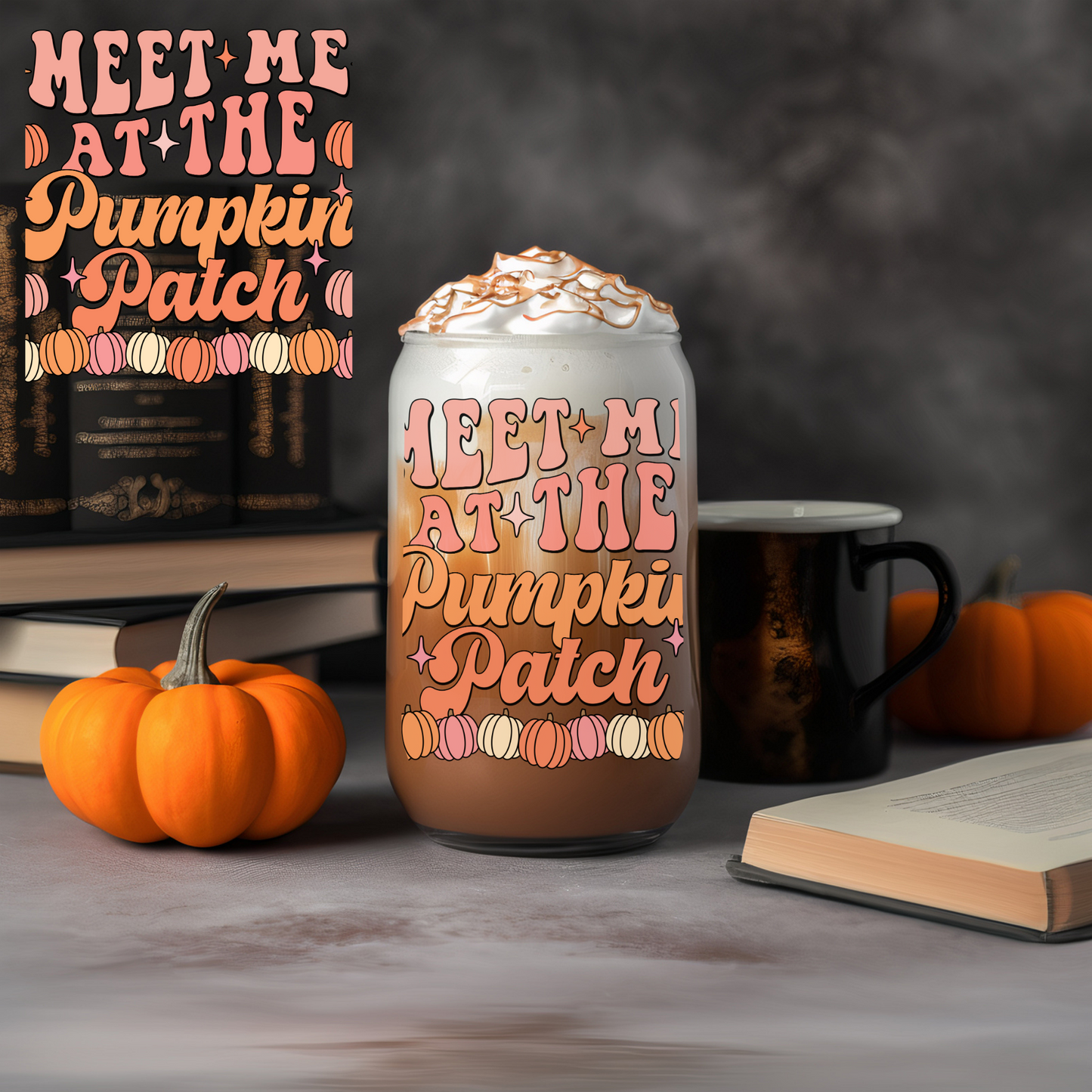 Halloween Meet Me At The Pumpkin Patch - UVDTF decals