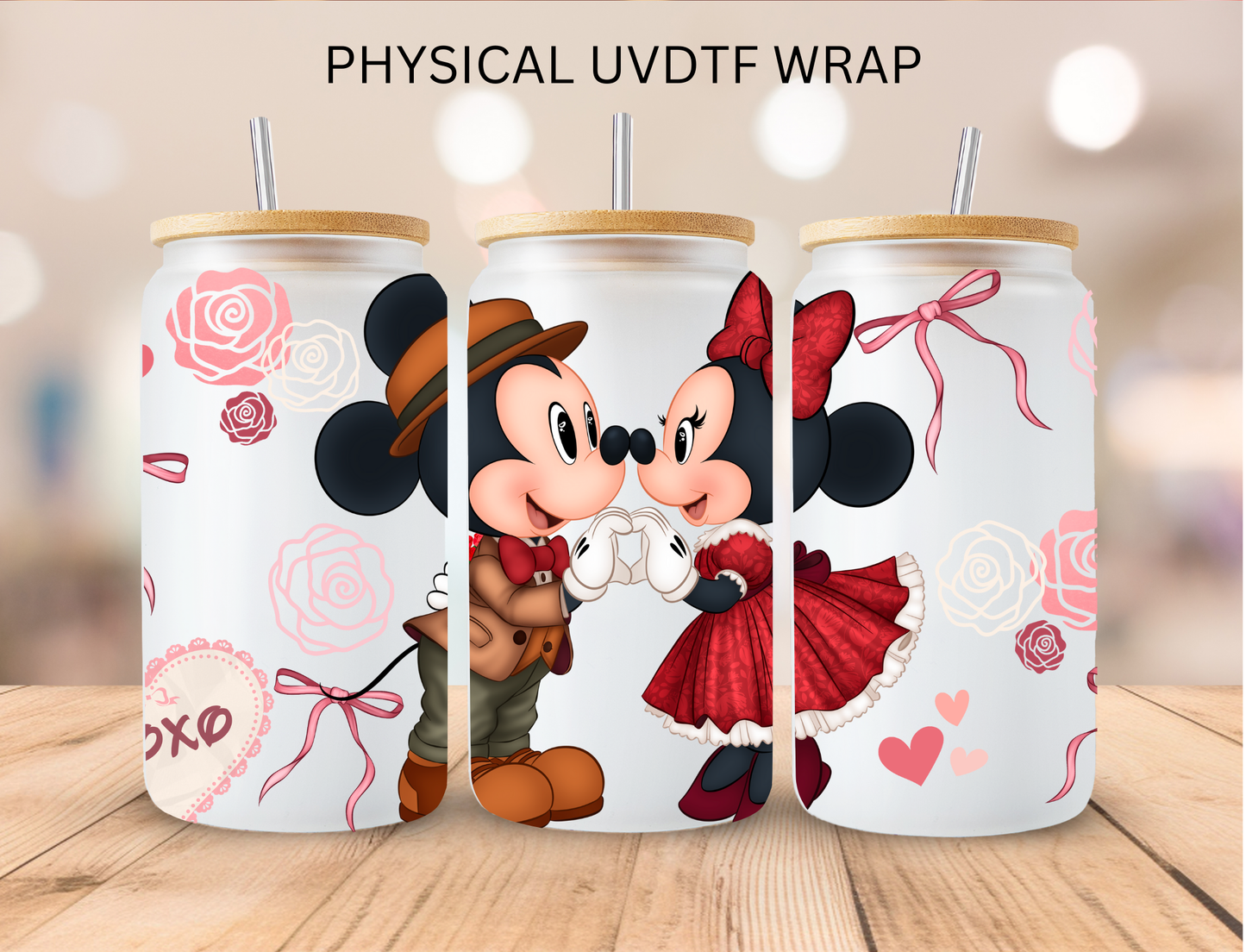 Valentines Mouse Couple - 16 oz / 20 oz Libby UV DTF