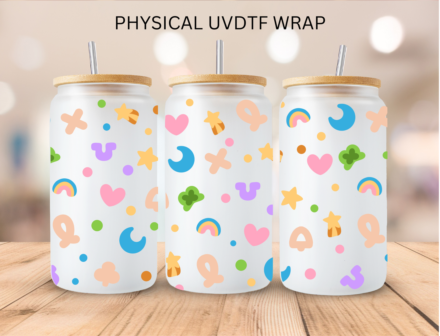 Lucky Marshmallows - 16 oz / 20 oz Libby UV DTF Wrap