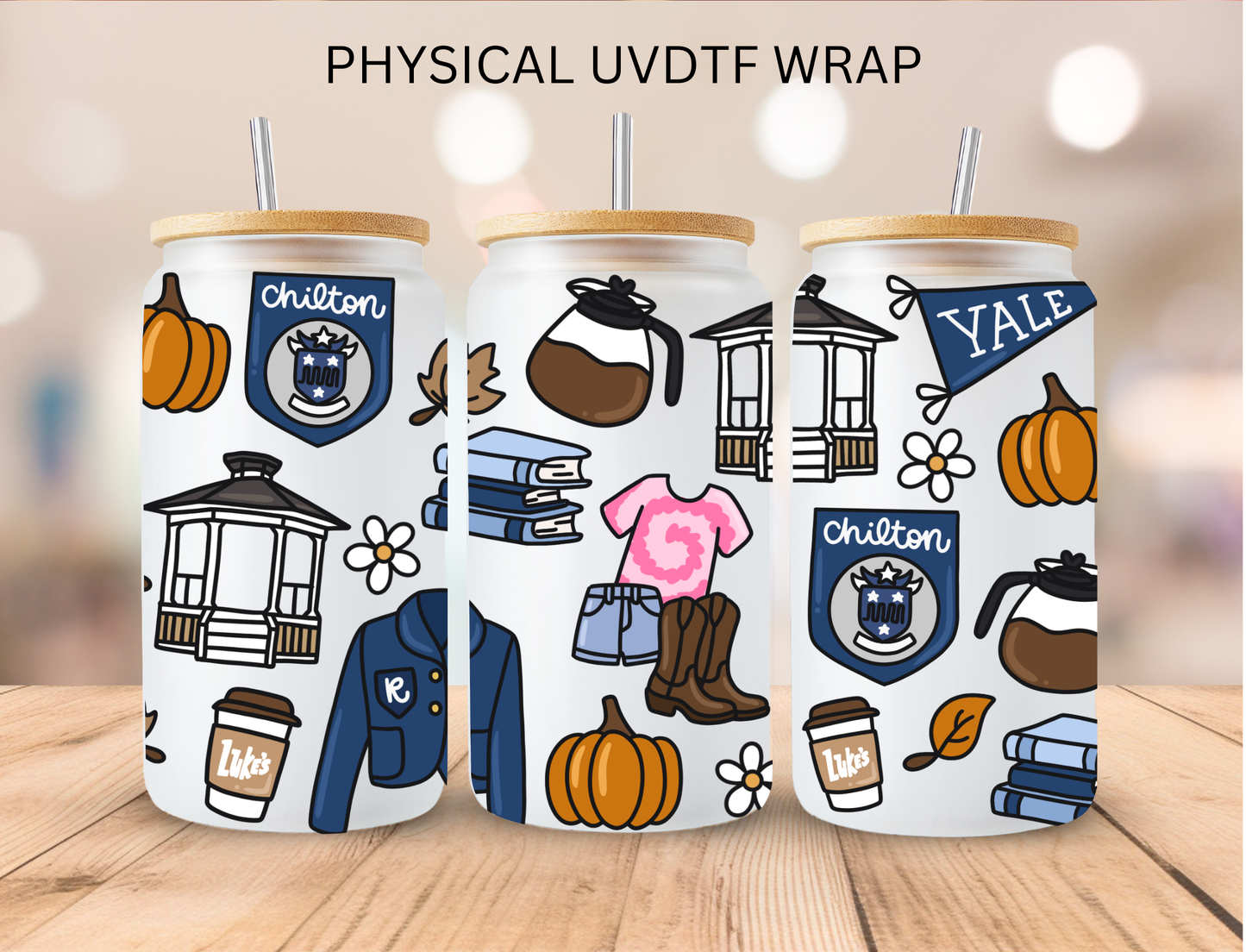 Gilmore Girls - 16 oz / 20 oz Libby UV DTF Wrap