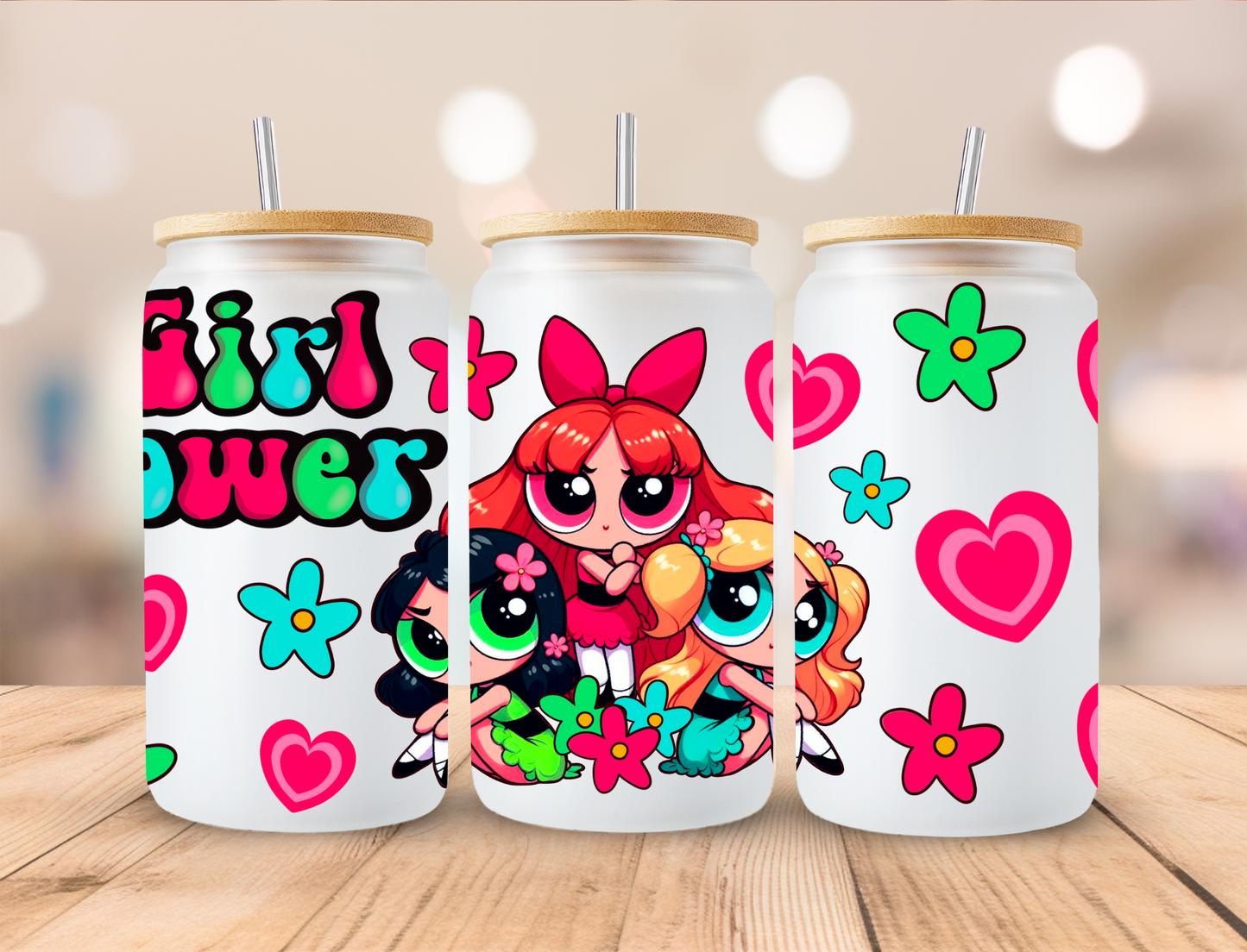 Girl Power Crew - 16oz/20oz Libby UV DTF Wrap
