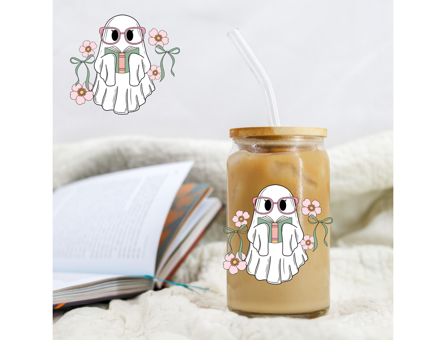 Ghost Bookish - UVDTF decals