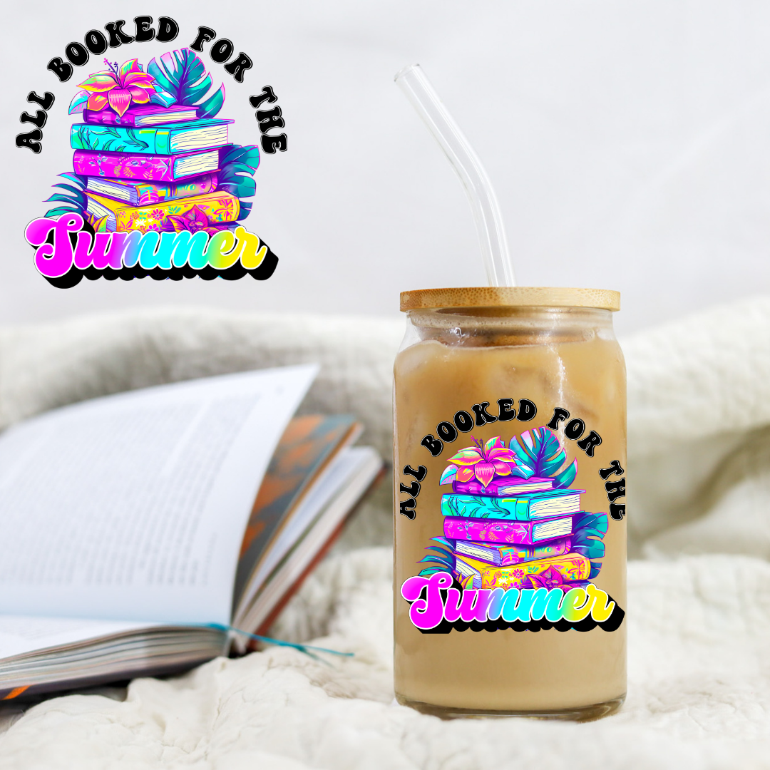 All Booked For The Summer Book Lovers - UVDTF decals EXCLUSIVE DESIGNER