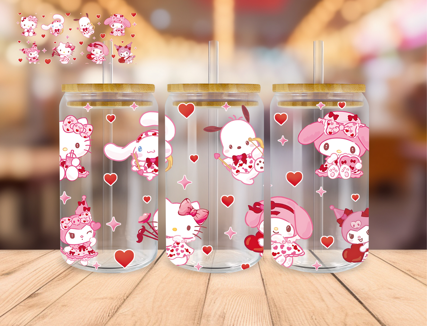 Lover Kitty's - 16 oz / 20 oz Libby UV DTF Wrap