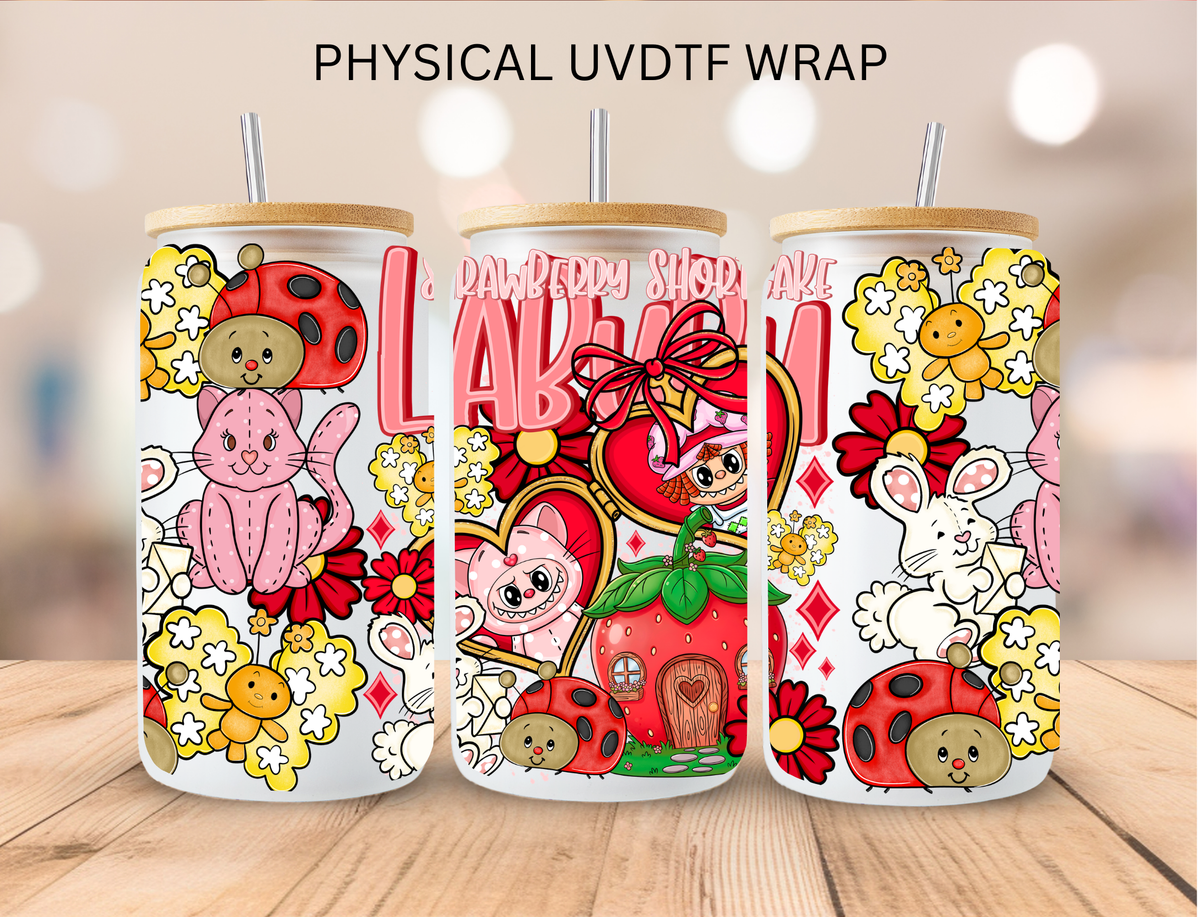 Strawberry S Girl - 16 oz / 20 oz Libby UV DTF