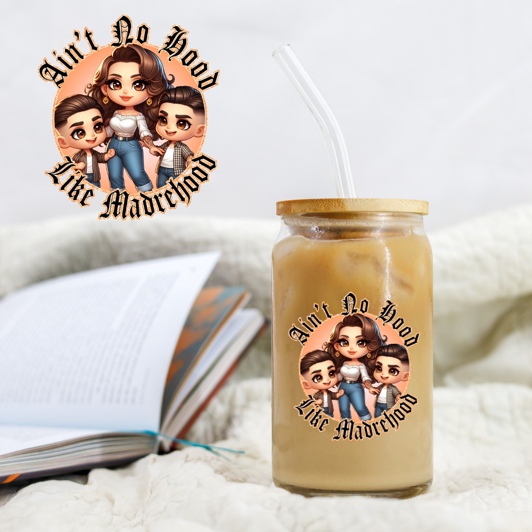 Mothers Day Peach Madrehood - UV DTF Libby Decal