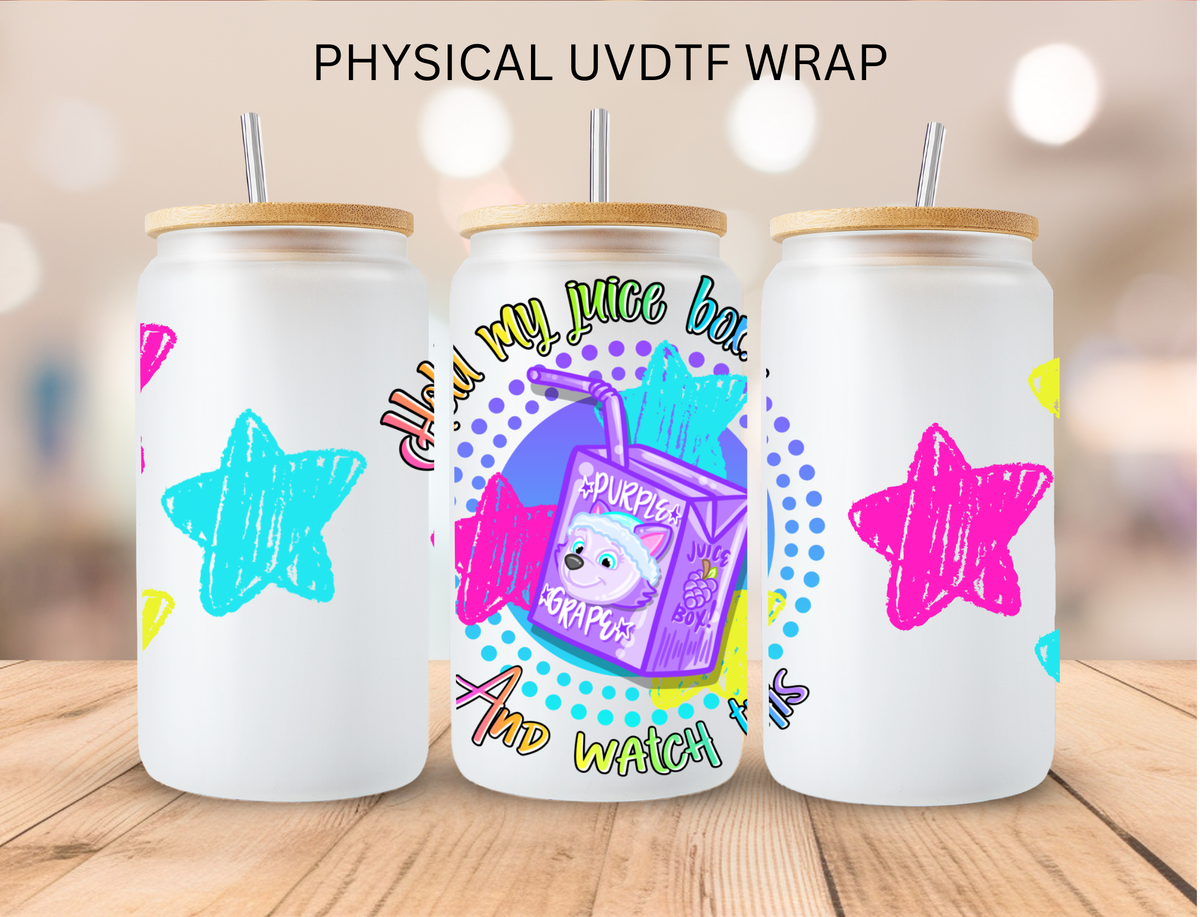 Purple Grape Dog Hero juice - 16 oz / 20 oz Libby UV DTF