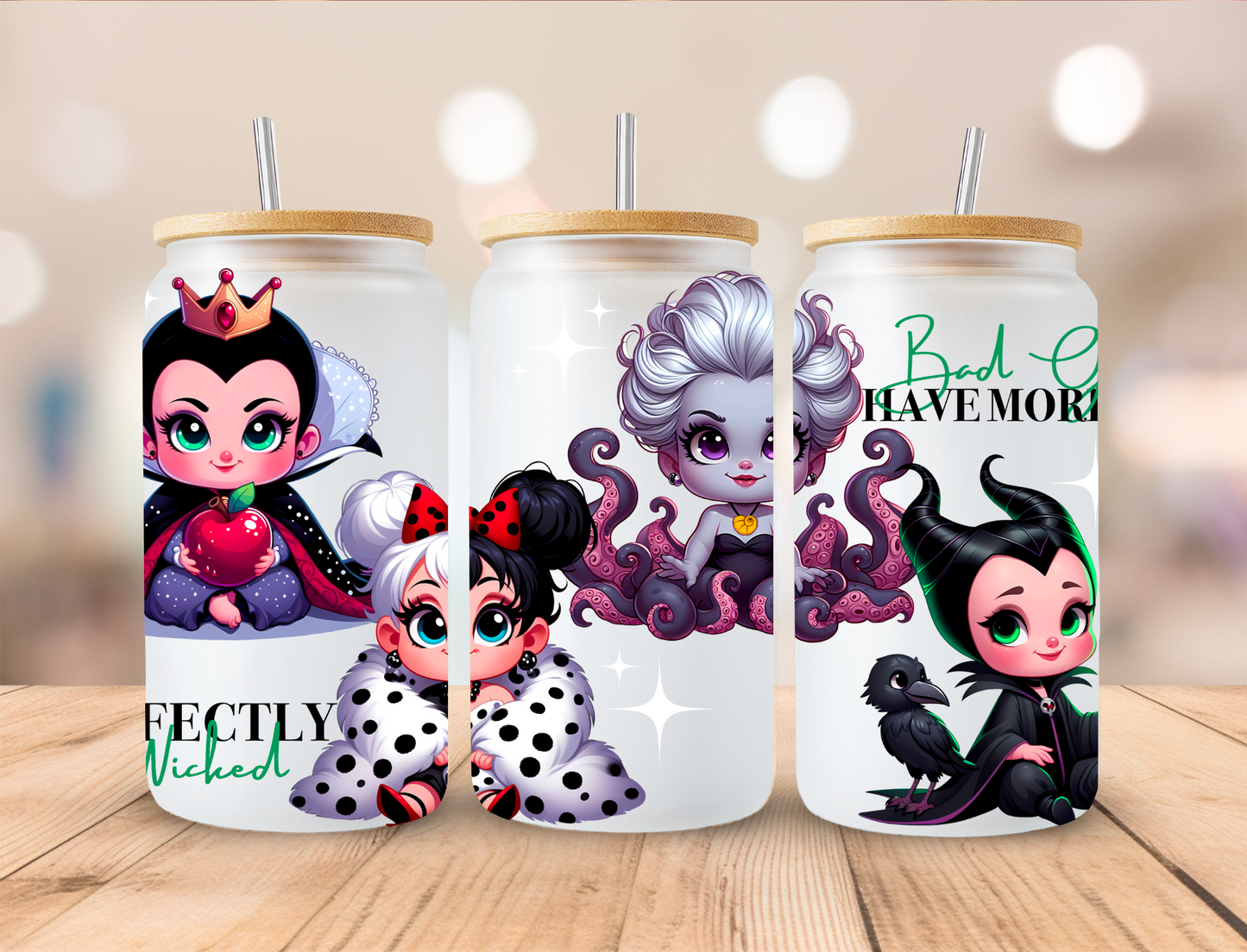 Female Villians - 16 oz / 20 oz Libby UV DTF Wrap