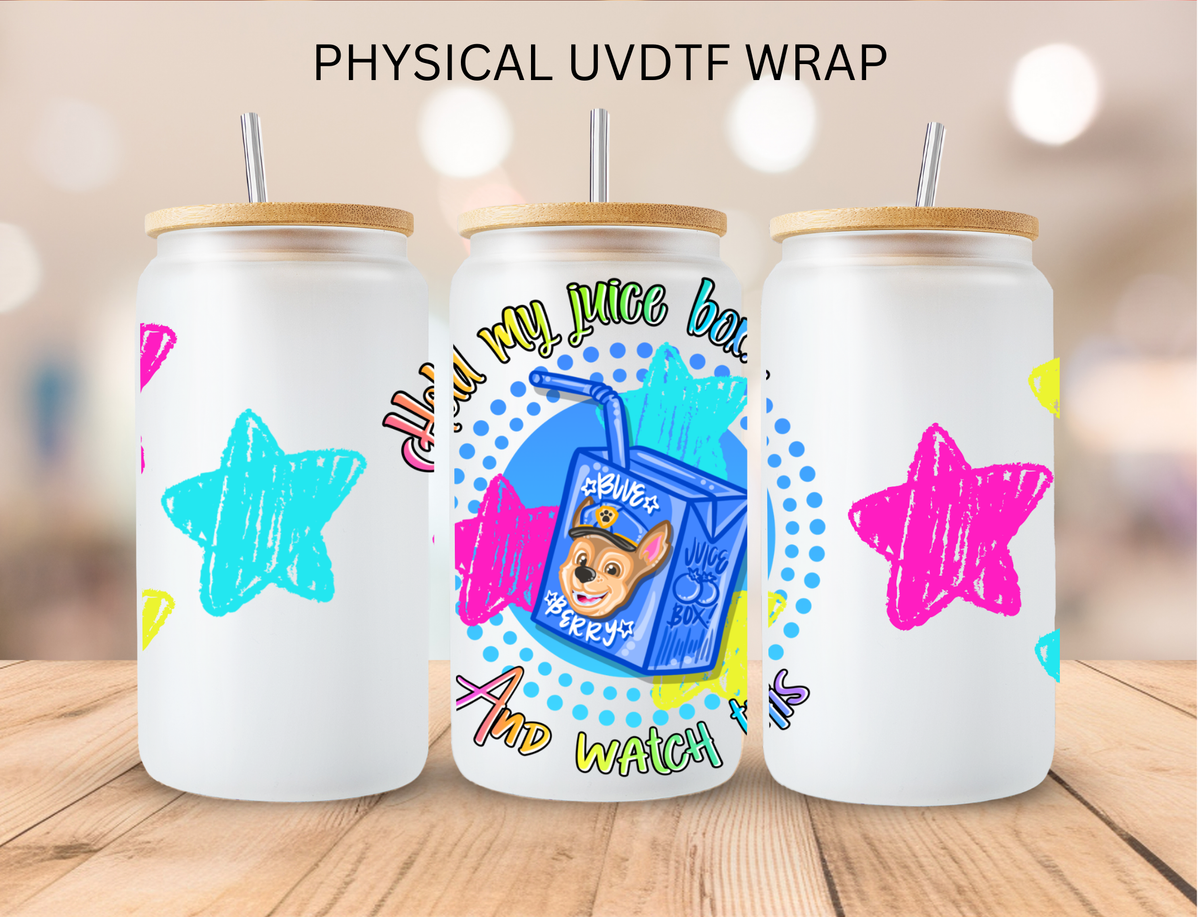Blueberry Dog Hero juice - 16 oz / 20 oz Libby UV DTF