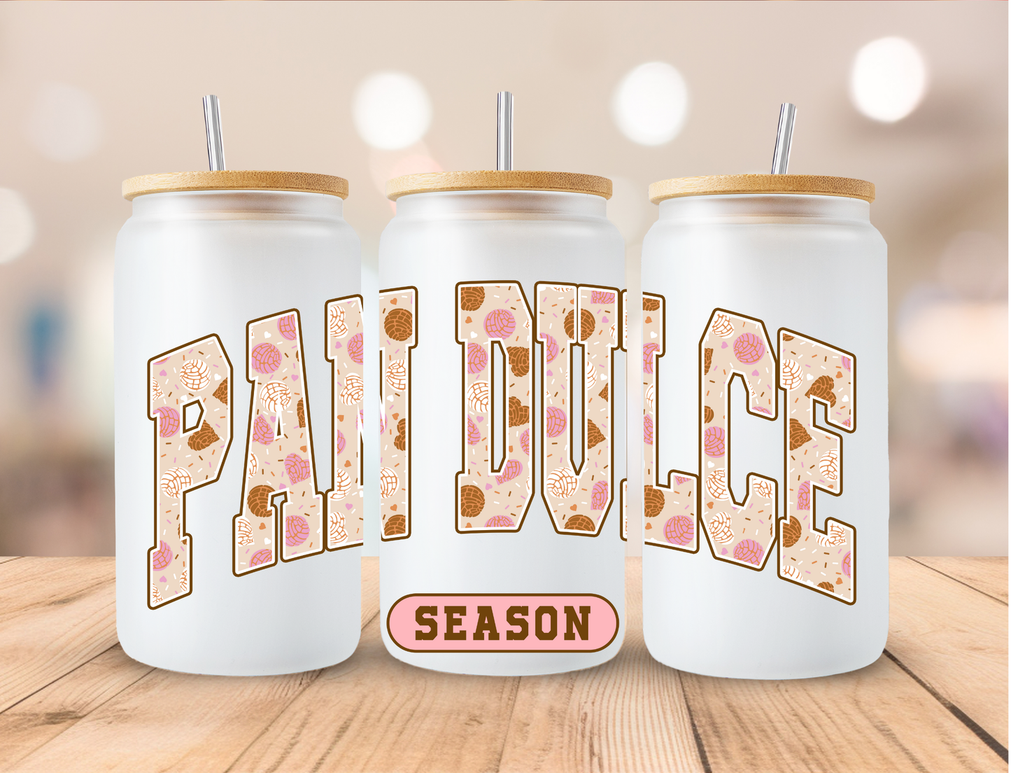 Pan Dulce - 16 oz / 20 oz Libby UV DTF Wrap