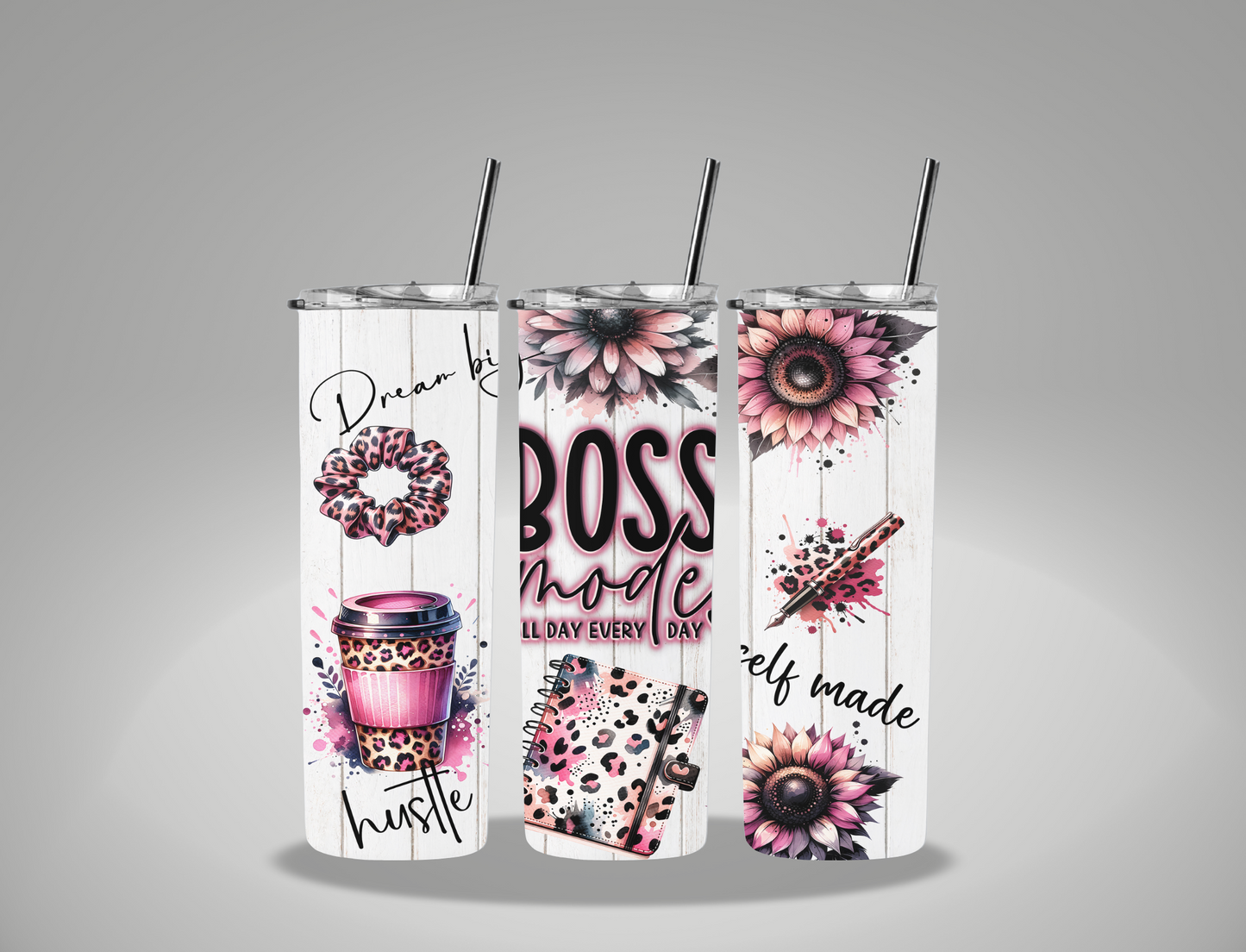 Boss Mode - 20oz Skinny Tumbler Wrap