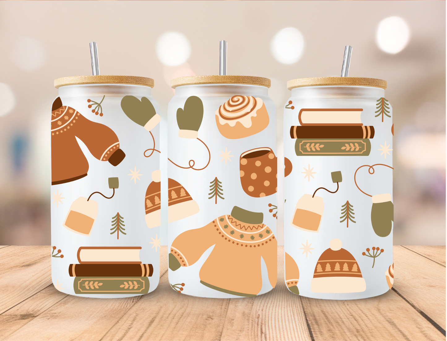 Black N Gold New Year 2025 - 16 oz / 20 oz Libby UV DTF Wrap (Copy)