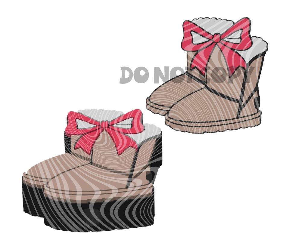 Winter Boots - 3D Printed Straw Topper