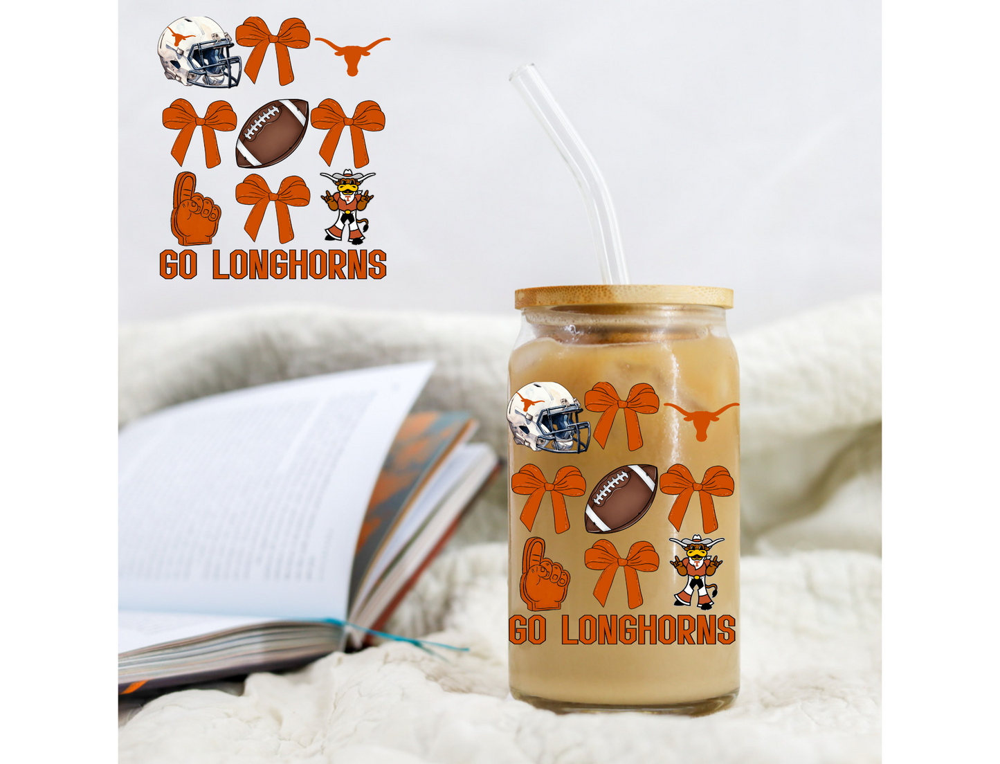 Football Longhorns - UVDTF decals