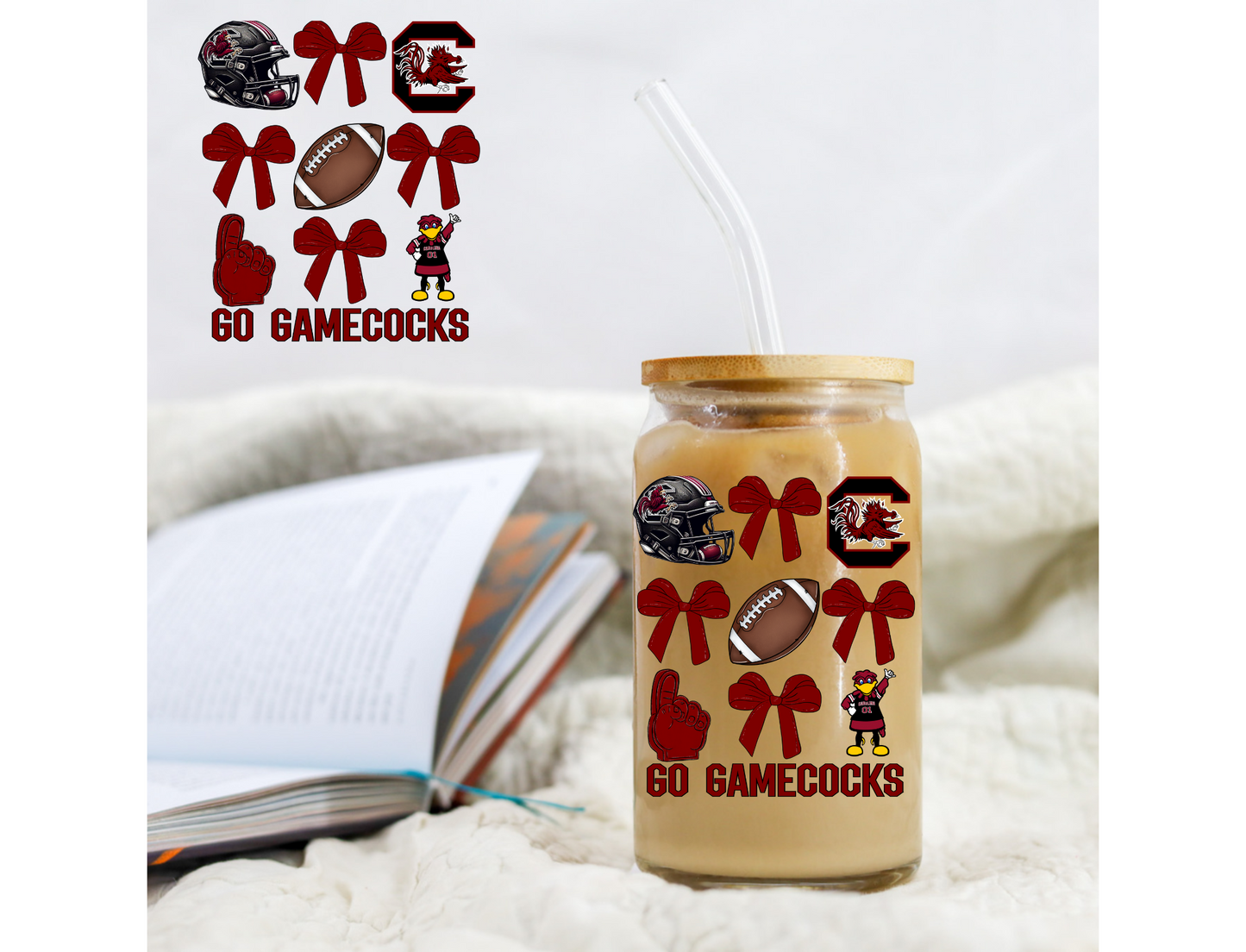 Football Gamecocks - UVDTF decals