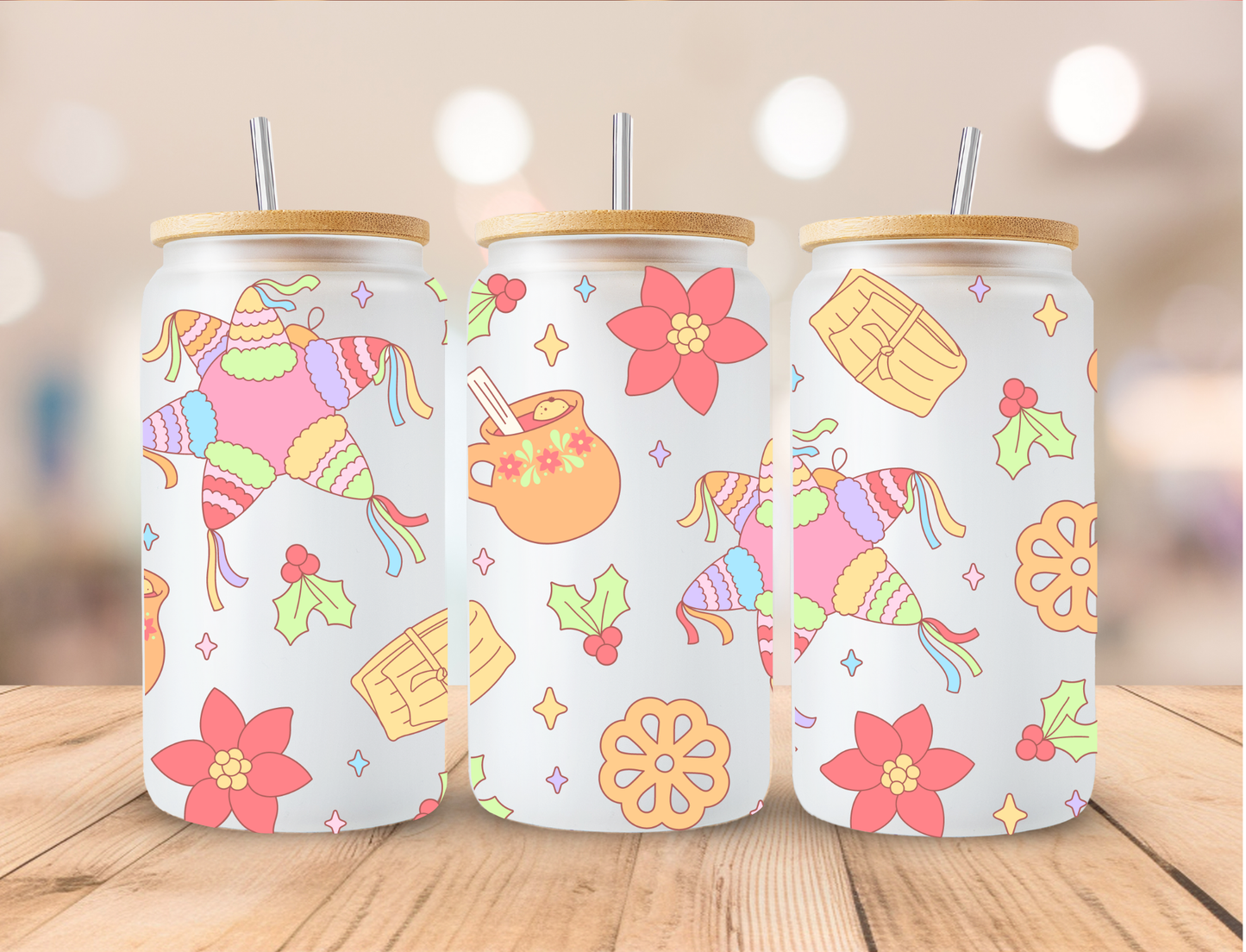 Mexican Concha - 16 oz / 20 oz Libby UV DTF Wrap