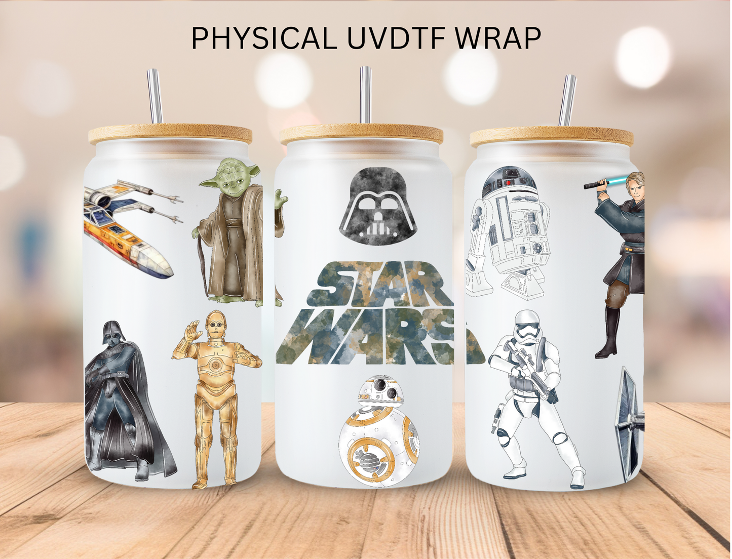 Space Star Heroes - 16 oz / 20 oz Libby UV DTF