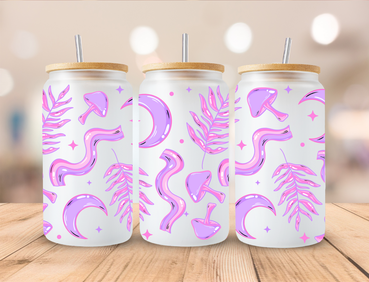 Floral Moon - Libby UV DTF Wrap EXCLUSIVE DESIGNED