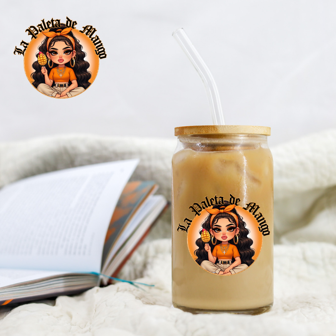 Chicano Orange La Paleta De Mango - UV DTF Libby Decal