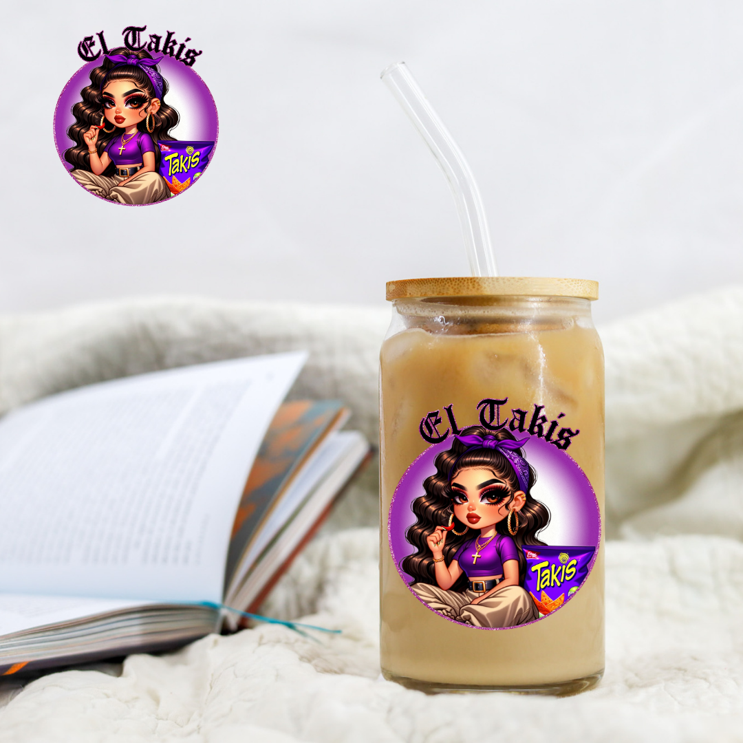 Chicano Purple El Takis - UV DTF Libby Decal