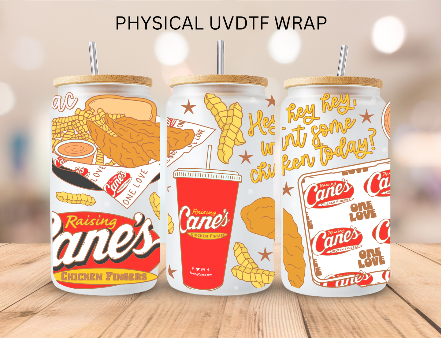Canes Food - 16 oz / 20 oz Libby UV DTF Wrap