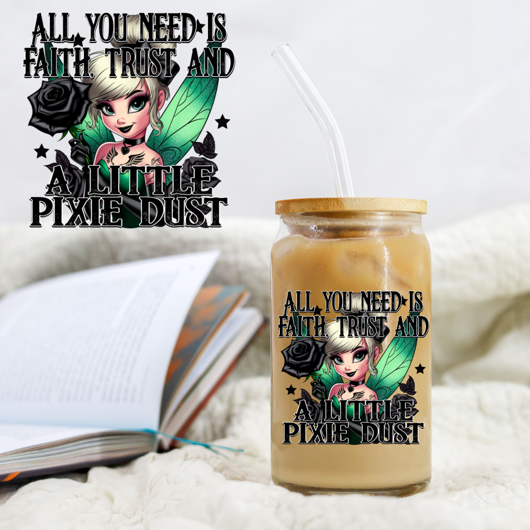 Bad Girl's Collection Tinker Faith Trust Pixie Dust - UV DTF Libby Decal CSTAGE EXCLUSIVE