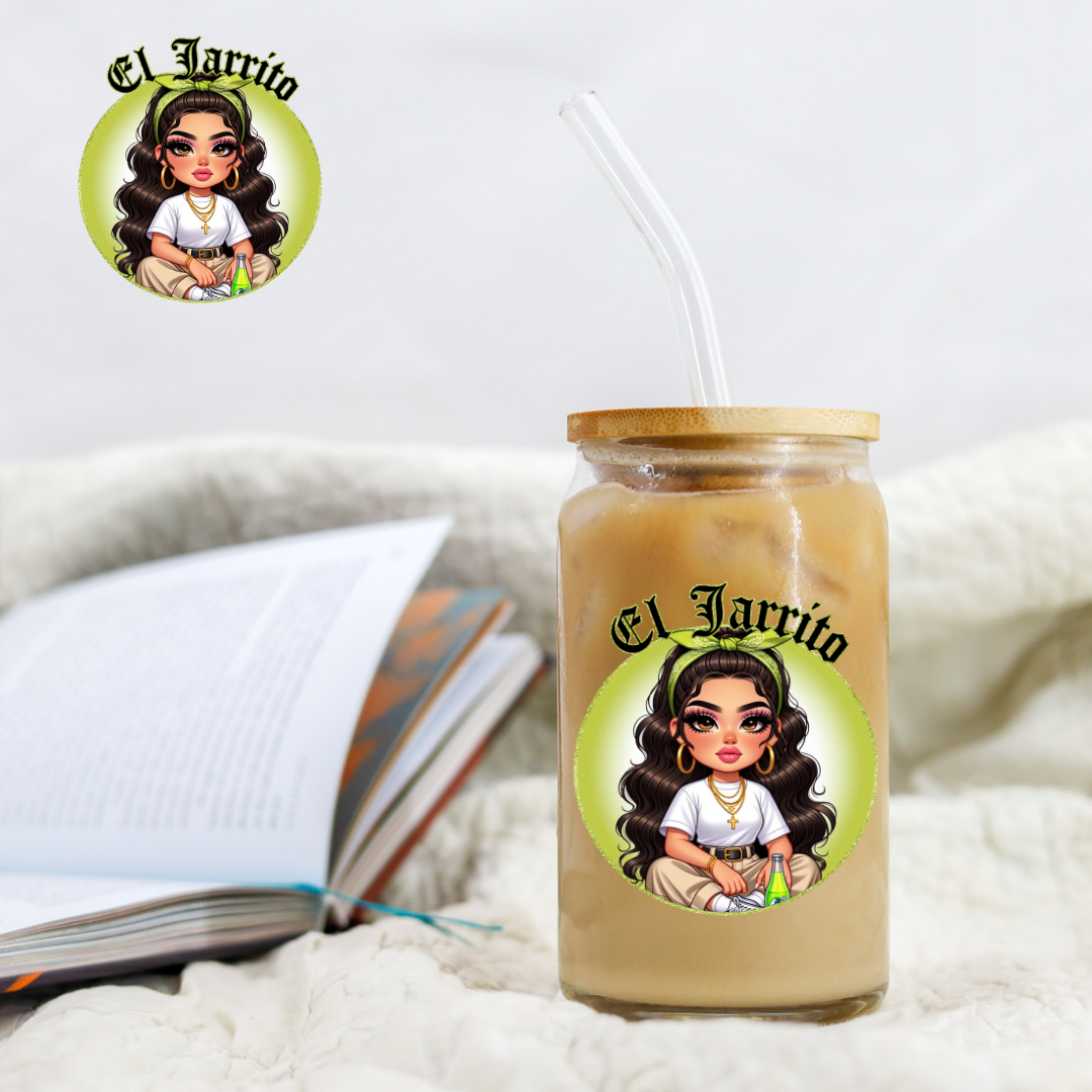 Chicano Lime Green El Jarrito - UV DTF Libby Decal