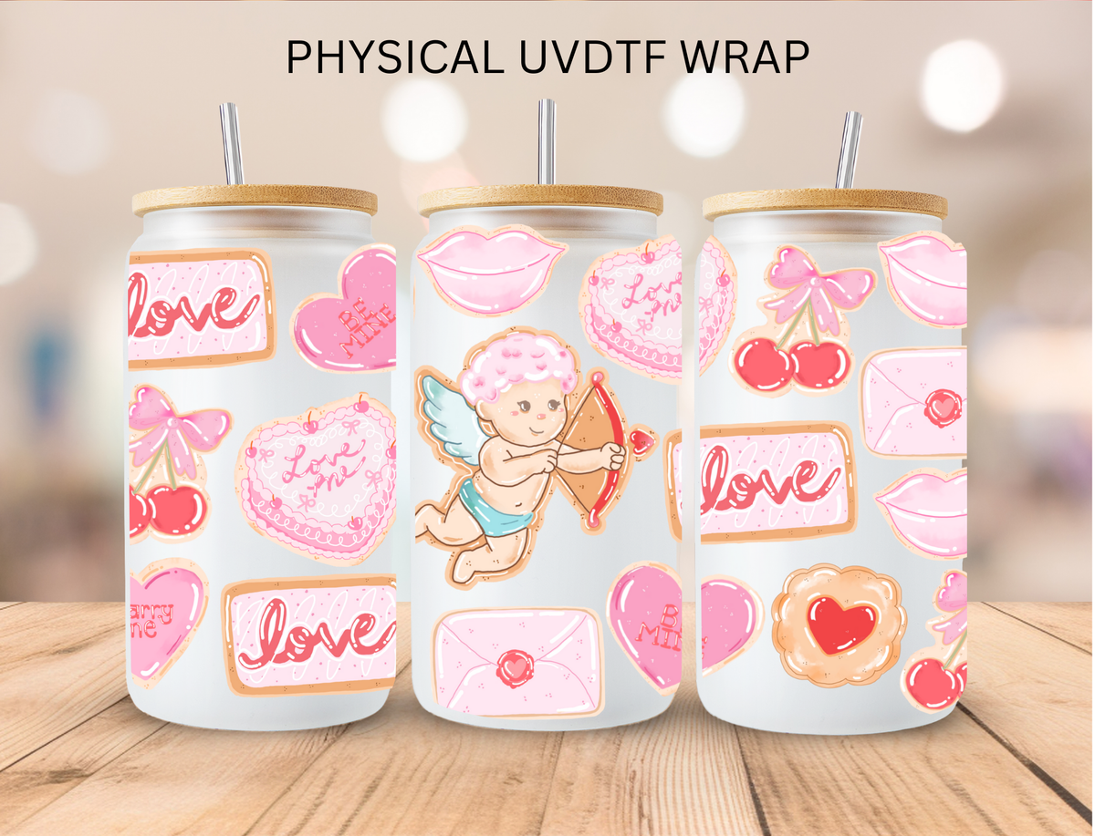 Valentines Love Baby Cupid - 16 oz / 20 oz Libby UV DTF