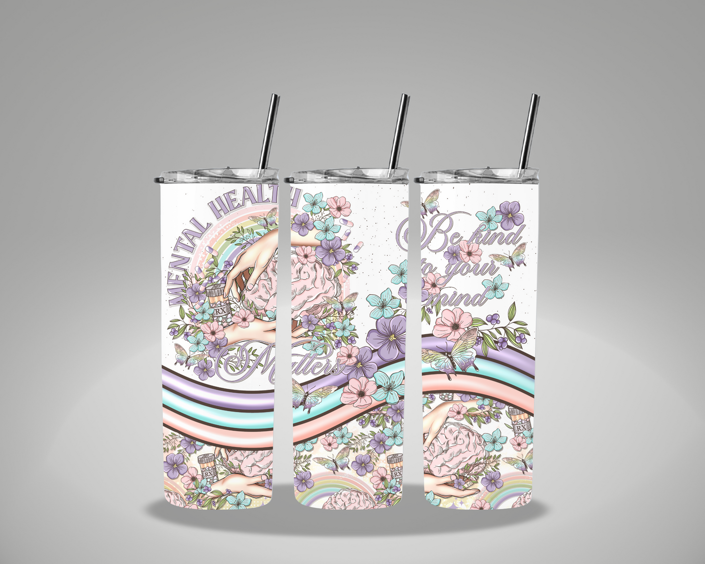 Mental Health Matters - 20oz Skinny Tumbler Wrap AGCM EXCLUSIVE