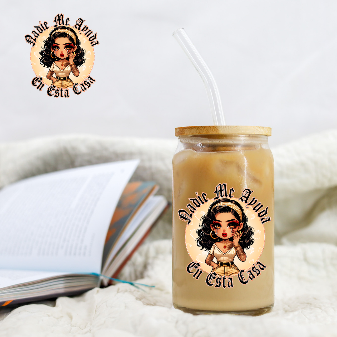 Chicano Orange En Esta Casa - UV DTF Libby Decal